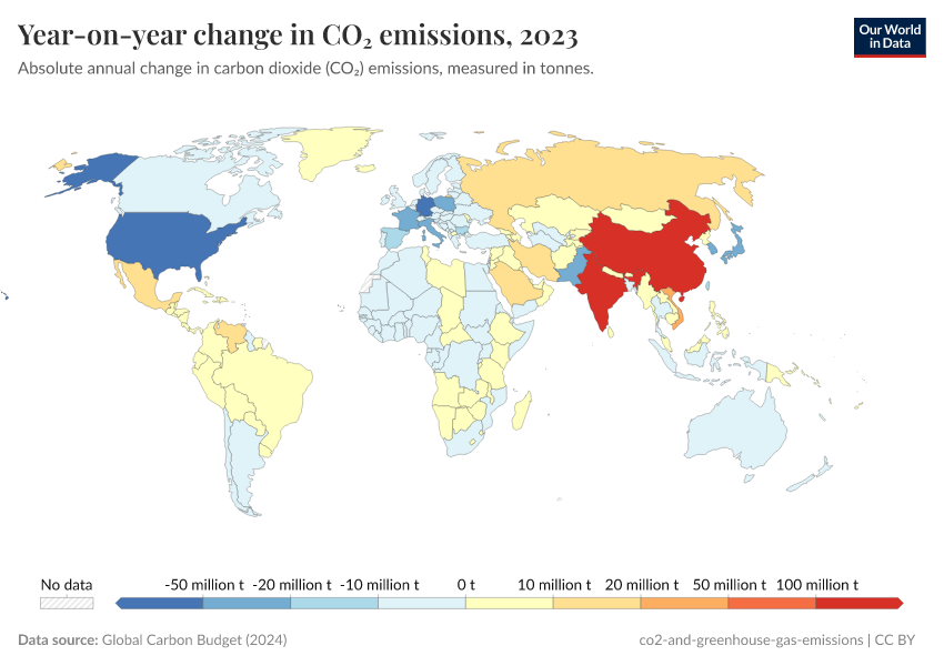 A thumbnail of the "Year-on-year change in CO₂ emissions" chart