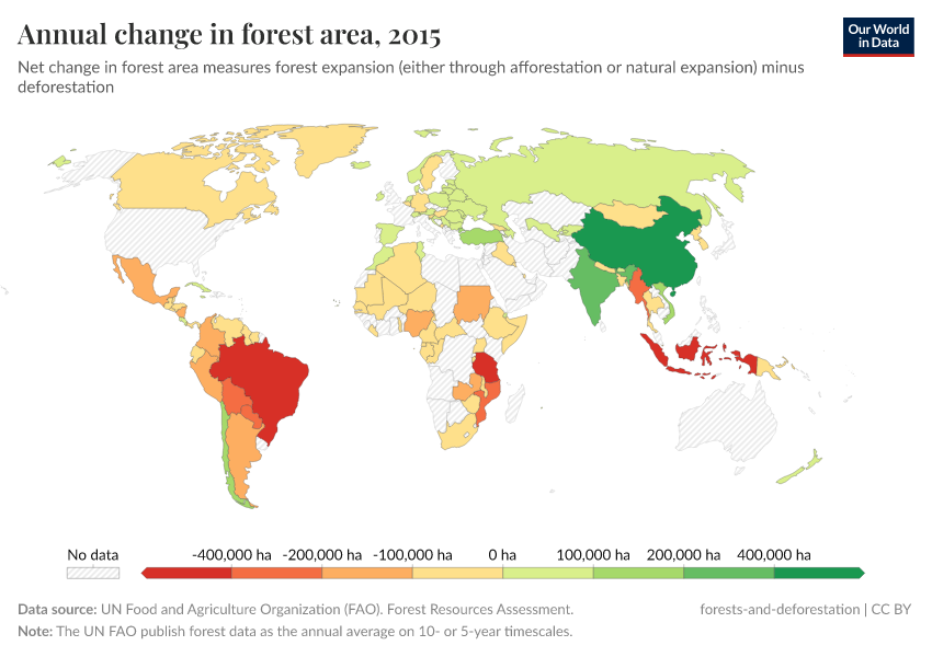 A thumbnail of the "Annual change in forest area" chart