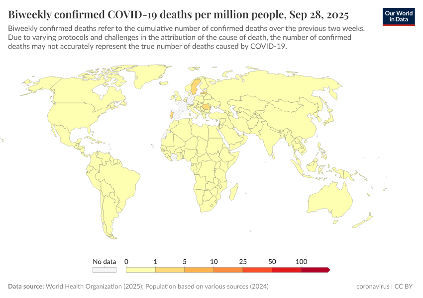 A thumbnail of the "Biweekly confirmed COVID-19 deaths per million people" chart