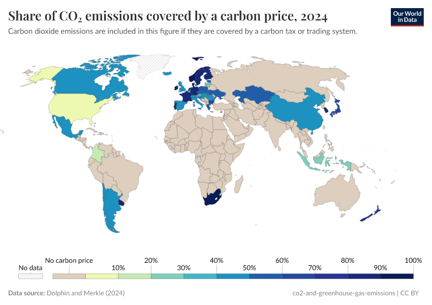 A thumbnail of the "Share of CO₂ emissions covered by a carbon price" chart