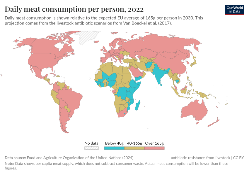 A thumbnail of the "Daily meat consumption per person" chart