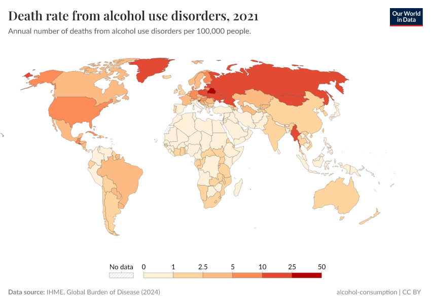 A thumbnail of the "Death rate from alcohol use disorders" chart