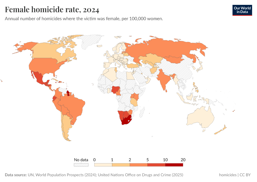 A thumbnail of the "Female homicide rate" chart