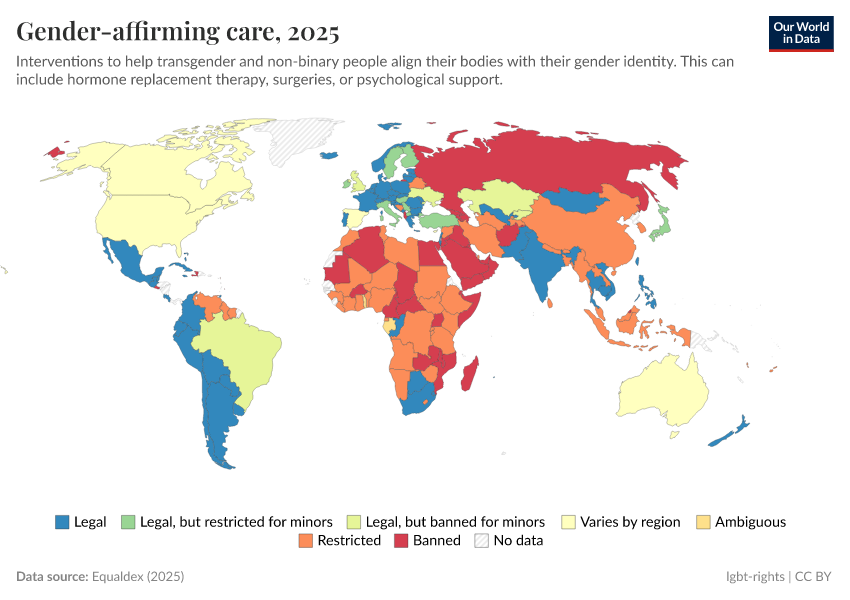 A thumbnail of the "Gender-affirming care" chart