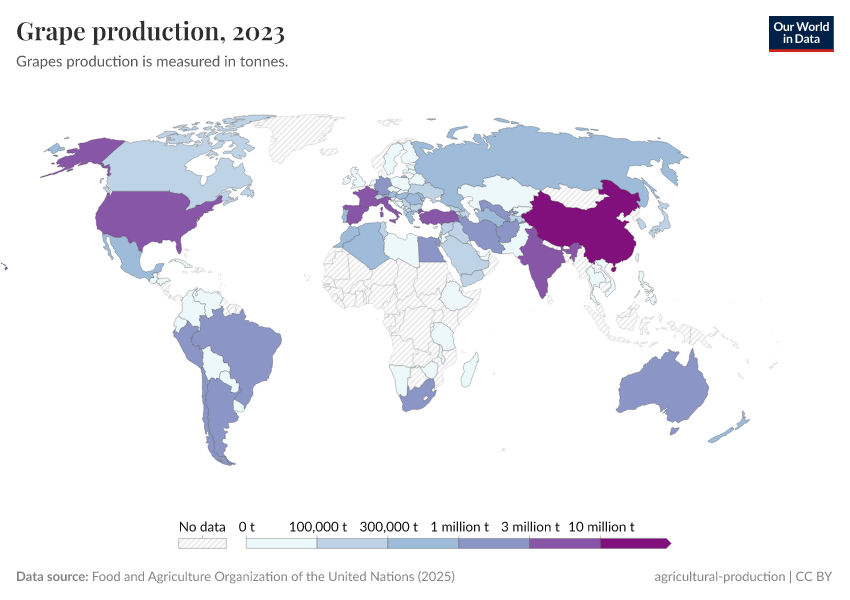 A thumbnail of the "Grape production" chart