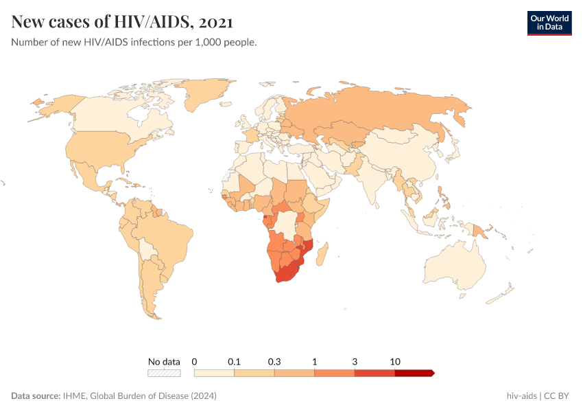 A thumbnail of the "New cases of HIV/AIDS" chart