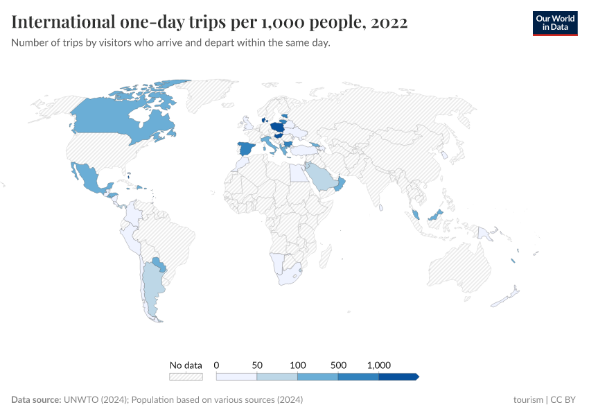 A thumbnail of the "International one-day trips per 1,000 people" chart