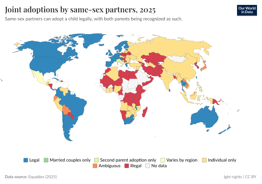 A thumbnail of the "Joint adoptions by same-sex partners" chart