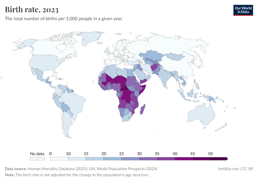 A thumbnail of the "Birth rate" chart