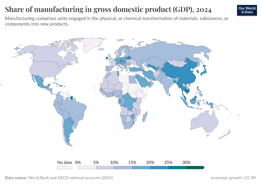 A thumbnail of the "Share of manufacturing in gross domestic product (GDP)" chart
