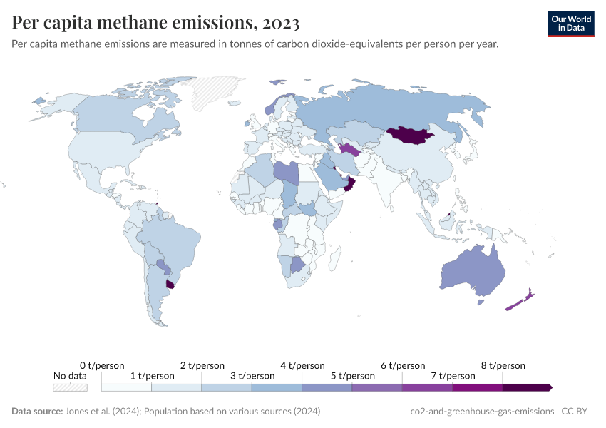 A thumbnail of the "Per capita methane emissions" chart
