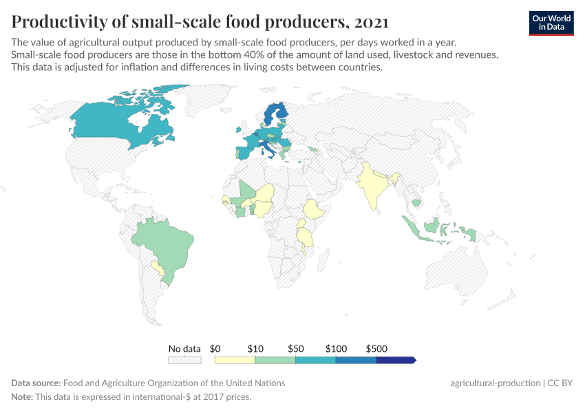 A thumbnail of the "Productivity of small-scale food producers" chart