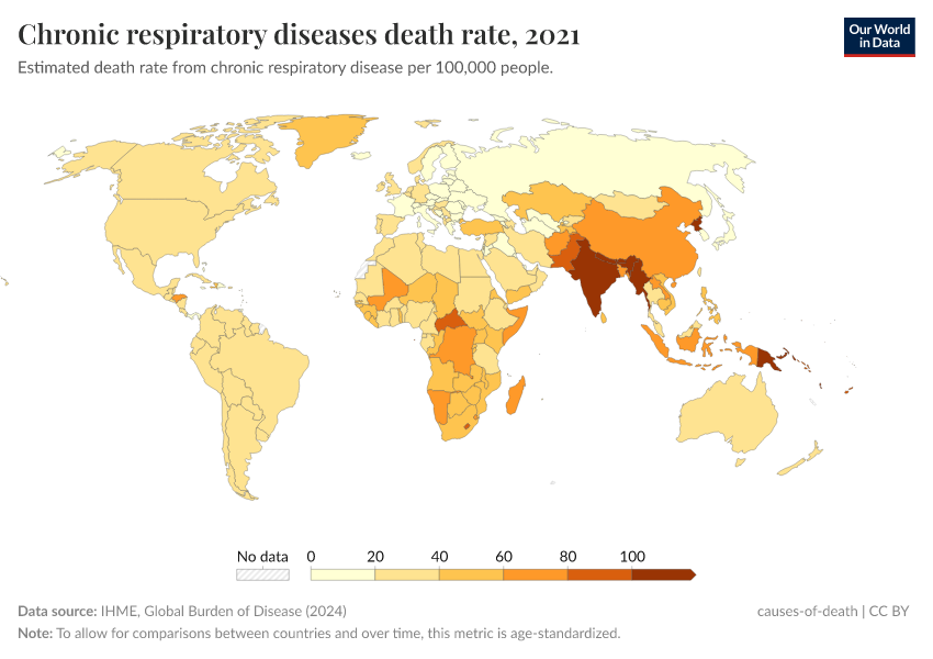 A thumbnail of the "Chronic respiratory diseases death rate" chart