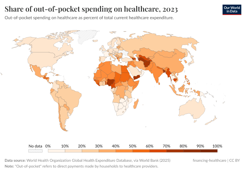 A thumbnail of the "Share of out-of-pocket spending on healthcare" chart