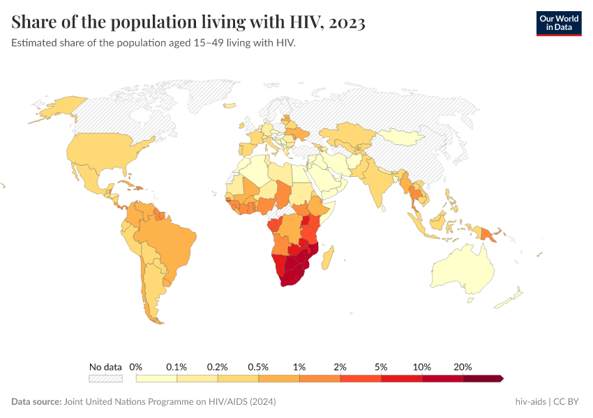 A thumbnail of the "Share of the population living with HIV" chart