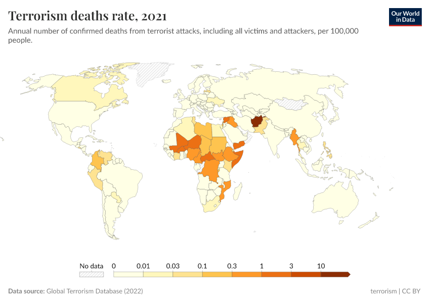 A thumbnail of the "Terrorism deaths rate" chart