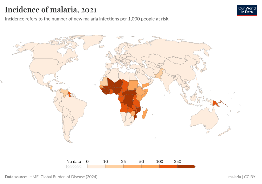 A thumbnail of the "Incidence of malaria" chart