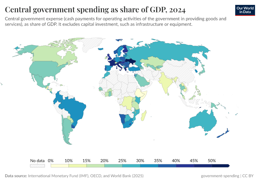 A thumbnail of the "Central government spending as share of GDP" chart