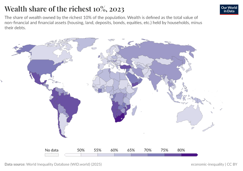 A thumbnail of the "Wealth share of the richest 10%" chart