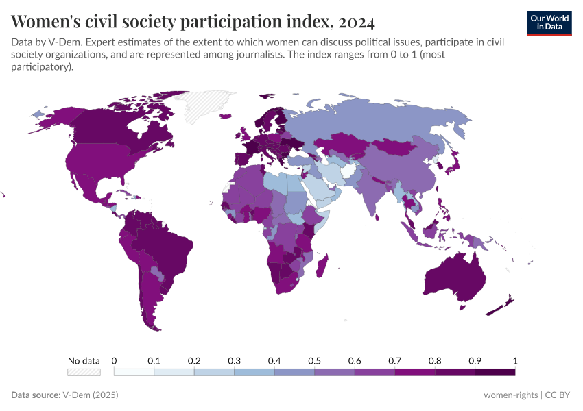 A thumbnail of the "Women's civil society participation index" chart